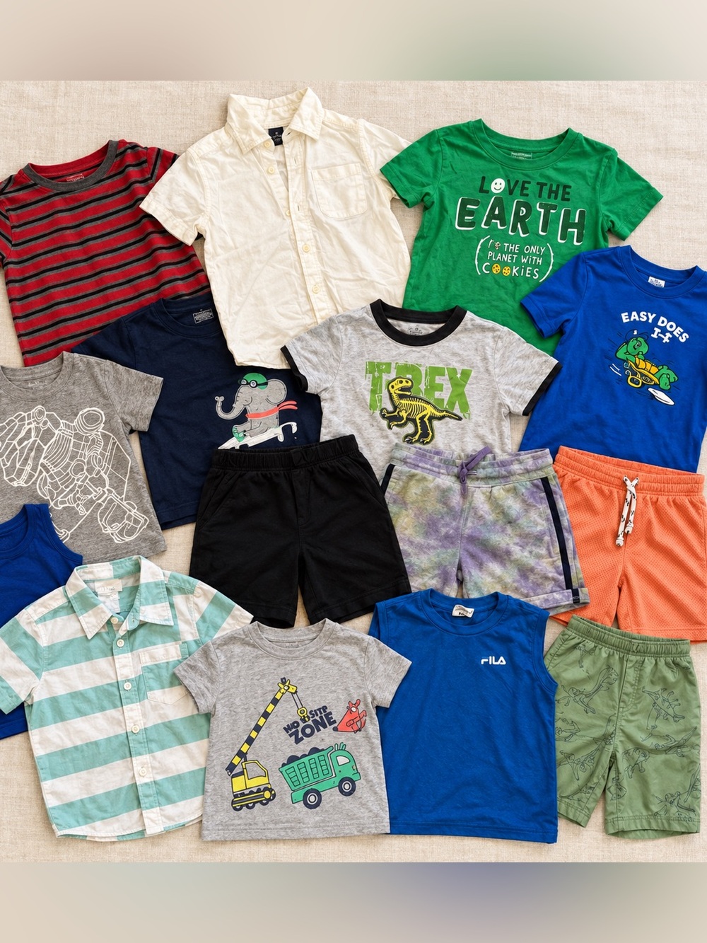 Boys 4T Summer Shorts and Shirts Clothing Lot Bundle